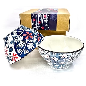 porcelain bowls set cereal bowls for salad rice pasta or soup capacity microwavable ceramic bowls heat and cold resistant beautiful gift box packed pack of 2