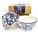 Porcelain Bowls Set, Cereal Bowls for Salad, Rice, Pasta or Soup, Capacity, Microwavable Ceramic Bowls, Heat and Cold Resistant, Beautiful Gift Box Packed (Pack of 2)