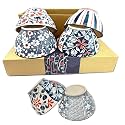 Porcelain Bowls Set, Cereal Bowls for Salad, Rice, Pasta or Soup, Large Capacity, Microwavable Ceramic Bowls, Heat and Cold Resistant, Gift Box Packed (Pack of 6)