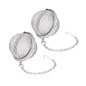 Stainless Steel Tea Infuser Ball (Pack of 2) – Fine Mesh Loose Leaf Tea Strainer for Cups, Mugs &amp; Teapots | Reusable Herb &amp; Spice Filter (Small Size)