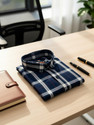 VELLICAL Men Checkered Casual Blue Shirt