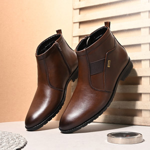 vellinto vellinto royal look zipped boots for men ll synthetic leather casual boots boots for men