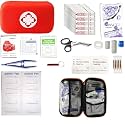 44PCS First Aid Kit Home Car Camping Hiking Emergency Supplies Small Compact Lovely Bag for School Outdoor, Basic Outdoor Essentials Survival Kit for Travel first aid box with medicine kit