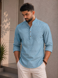 VELLOSTA Men Printed A-line Kurta