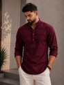 VELLOSTA Men Printed A-line Kurta