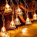 Plastic Bell String Fairy 20 Led Lights Outdoor and Indoor for Home Decoration Light, Diwali Lights &amp; Christmas,Party (Warm White,Corded Electric), 3 Meters