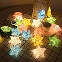 Crack Star String Lights Warm White 16 Led Plug-in Decorative Lights for Diwali, Christmas, Party and Wedding Events (Warm White)