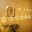 Diya Curtain String Lights for Decoration 138 LED Multicolor Hanging Diya Lights Plug-in Fairy Curtain Lights for Diwali, Pooja Room, Balcony, Bedroom, Festival Decor Lighting
