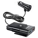 VELOGK 4 Ports Usb Fast Car Charger,Fast Car Charger Adapter With 1.8M Cable,40W Car Phone Charger Compatible For iPhone 15/14/13 Pro/Max/Samsung S23 &amp; More,Black