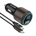 Super Fast Type C Car Charger [63W Turbo], 45W PPS/PD 3.0 USB C Car Adapter