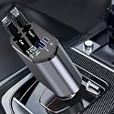 VELOGK Retractable Car Charger,120W 4 In 1 Super Fast Charge Car Phone Charger,Retractable Cables(31.5In)And 2 Usb Ports Car Adapter For iPhone 15/14/13/12 Pro Max Xr,iPad,Galaxy S23,Pixel,Multicolor