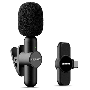 velomax wireless microphone with noise reduction wireless microphone 30-meter transmission rangeideal mic for youtube video recordingtype a