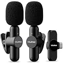 VELOMAX Wireless Mic with Intelligent Noise Reduction – 8-Hour Battery Life, 30-Meter Transmission Range, Ideal Wireless Mic for Youtubers and Mic for YouTube Video Recording (Dual Mic)