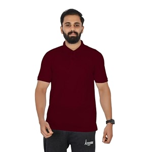 VELOREX Mens Tshirts Polyester Solid Half Sleeves