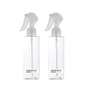 Velpacs 200ml Empty Plastic Spray Bottle for Hair Application (Trigger Spray) Pack of 2 | Perfect For Rosemary Tea, Perfume, Rosewater, Travel Friendly (TRANSPARENT COLOUR)