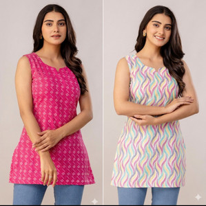 VELQORA Women Printed Straight Kurta