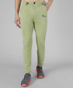 Veltick Solid Men Light Green Track Pants
