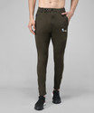 Veltick Solid Men Olive Track Pants