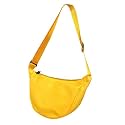 VELURA SYDL Crossbody Crescent Bag Fashionable Nylon Hobo for Women Handbag Shoulder Bag Yellow|1 Shoulder Bag|Clothing, Shoes & Accessories