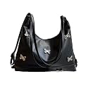 VELURA SYDL Womens Shoulder Bag Shoulder Purse Lightweight Handbag for Work Street Daily Black|1 Women Shoulder Bag|Clothing, Shoes & Accessories
