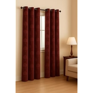 Velvet Door Curtains 7 Feet Set of