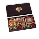 Velvet Fine Chocolates Belgian Sweets Unlimited Box | Assorted Christmas Bonbons | Orange, Espresso, Plum, Salted Caramel, Hazelnut | Handcrafted Holiday Gift | Elegant Festive Treats | Pack of 1