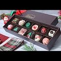 Velvet Fine Chocolates Christmas Gift Box | Assorted Holiday Treats | Soft Filled, Brownie Bites, Nutty Chocolates, Truffles | Festive Gift Box | Handcrafted Delights | Pack of 1
