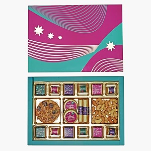 velvet fine chocolates diwali gift box  decadent delights assorted chocolates amp gourmet treats  perfect diwali gift  festive packaging  pack of 1 2000 gram