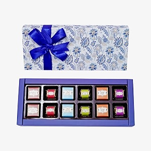 velvet fine chocolates diwali gift box  opulent surprises assorted chocolates  perfect festive gift  handcrafted gourmet delights  pack of 1