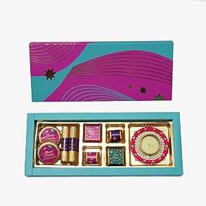 velvet fine chocolates diwali gift box  heavenly confections with assorted chocolates amp diya  handcrafted delights  perfect festive gift  pack of 1 1500 gram