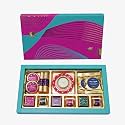 VELVET FINE CHOCOLATES Diwali Gift Box | Gourmet Indulgence | Assorted Chocolates, Almond Florentines, Brittles &amp; Diya | Perfect Festive Gift | Elegant Packaging | Pack of 1, 1500 gram