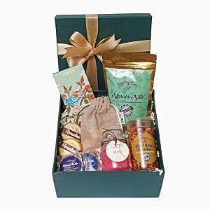 velvet fine chocolates diwali gift hamper  gourmet assortment with masala nuts almond delights amp scented jar  perfect diwali gift  love loaded hamper  pack of 1