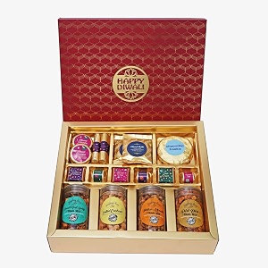 velvet fine chocolates diwali gift hamper  epicurean delight  assorted chocolates cookies amp trail mix  perfect festive gift  elegant packaging  pack of 14 kg