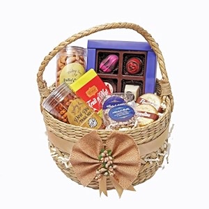 velvet fine chocolates diwali gift hamper  basket of love  assorted nuts amp chocolates  perfect festive gift  handcrafted delights  pack of 1