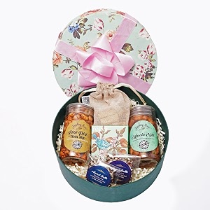 velvet fine chocolates diwali gift hamper  floral assortment with piri piri trail mix almond brittles masala nuts almond rocks  perfect festive gift  pack of 1