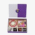VELVET FINE CHOCOLATES Diwali Indulgence Gift Box|Assorted Chocolates &amp; Diya|Perfect Diwali Gift|Handcrafted Festive Treats|Pack of 1, 1000 gram