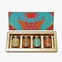 Velvet Fine Chocolates Festive Abundance Gift Set | Nuts &amp; Trail Mixes | Perfect Diwali Gift | Salted Cashews, Piri Piri, Masala Nuts, Italian Masala | Elegant Packaging | Pack of 1