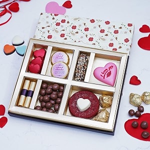 velvet fine chocolates heartsong symphony gift box  assorted chocolates  perfect valentines gift  elegant packaging  handcrafted treats  pack of 12 kg