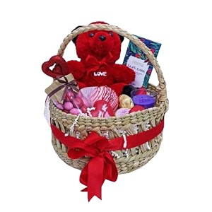 velvet fine chocolates lovestruck delight gift basket  assorted chocolates  perfect valentines gift  elegant packaging  handcrafted treats  pack of 125 kg