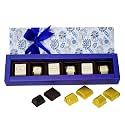 Velvet Fine Chocolates Premium Floral Love Box | 6 Pcs Assorted Chocolate Gift Box for Birthday, Anniversary, Diwali, Holi, Rakhi, Christmas &amp; Special Occasions | Handmade Chocolates | Pack of 1