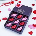 VELVET FINE CHOCOLATES Sweet Kisses Gift Box | Assorted Chocolates | Perfect Valentines Gift | Elegant Packaging | Handcrafted Treats | Pack of 1,1 kg