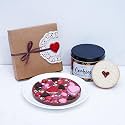 Velvet Fine Chocolates Sweet Love Combo | Chocolate Pizza &amp; Jammy Dodger Cookies | Perfect Gift for Valentine’s Day, Anniversaries &amp; Special Occasions | 1 Pack