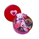 VELVET FINE CHOCOLATES Teddy In Tin Gift Hamper | Assorted Chocolates | Perfect Valentines Gift | Elegant Packaging | Handcrafted Treats | Pack of 1,1 kg