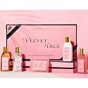 Velvet Luxury Bath & Body Care Gift Set | Skin Care Hamper for Women & Men | Pack of 5 Body Wash, Lotion, Soap, Bath Salt & Body Oil | Gifting For Birthday, Valentine's & Anniversary