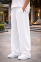 VELVET ROOTS Loose Fit Men White Trousers