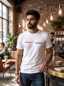 velvet and shine store Printed Men Round