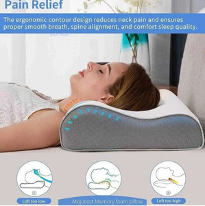 velvure Memory Foam Orthopaedic Pillow Pack of