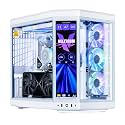 Velztorm LCD White Praetix Custom Built Y70 Touch Gaming Desktop PC (GeForce RTX 5090 32GB (>4090), Liquid Cooled Intel i9-14900K, 32GB DDR5, 2TB PCIe SSD, 1000W PSU, WiFi 6, Win11Home)