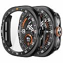 VEMIGON Hard PC Case with Screen Protector Compatible with 47mm Samsung Galaxy Watch Ultra 2 2026, Cover with Tempered Glass for Samsung Watch Ultra2, Scratch-Resistant Anti-Slip Protection, Black