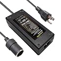AC to DC Converter AC /110V-220V to DC /12V 10A 120W Car Cigarette Lighter Socket Adapter FCC Approved Switching Power Supply for Portable Air Compressor Car Refrigerator Car Vacuum